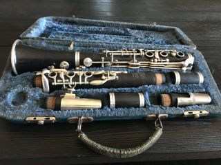 Vintage Wood Clarinet Albert System Wohlhausen 1950’s Made In Germany
