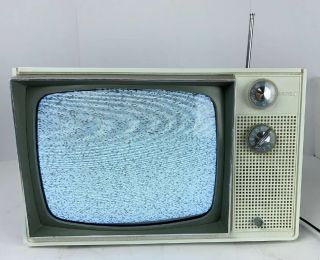 Vintage Zenith 12” Tv Television Black & White