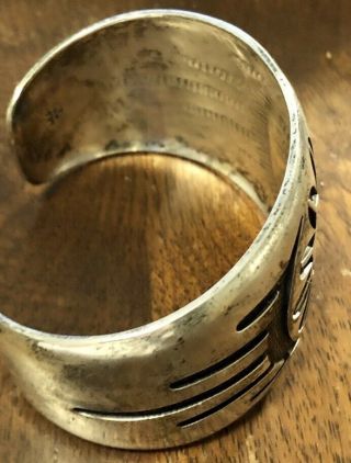 Bernard Dawahoya Vintage Silver Hopi Bracelet 3