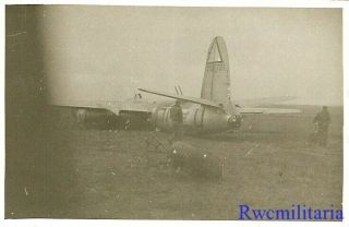 Org.  Photo: 344th Bomb Group B - 26 Bomber (42 - 107721) Crash Landed; France 1944