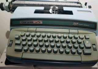Vintage Smith Corona Coronet 12 Portable Electric Typewriter W/case