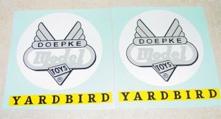 Doepke Yardbird Ride On Train Car Sticker Set Dp - 013