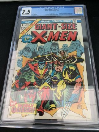 Giant - Size X - Men 1 Cgc 7.  5 2nd Full Wolverine 1st Storm Nightcrawler Colossus