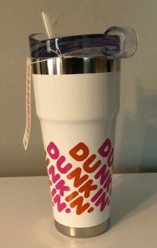 Dunkin Donuts 24oz Tumbler Cup Travel Mug Insulated