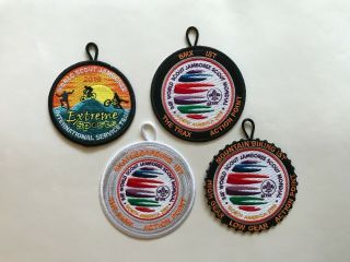 2019 World Jamboree :: Extreme Sports - Set Of 4 Patches :: Official Scout Patch