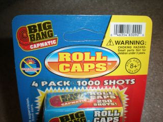 FunTastic Big Bang Capmatic Roll Rolled Caps Toys 4 Pack 1,  000 Shots 3
