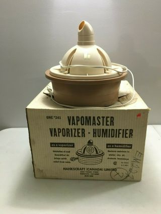 Vintage Hankscraft Cool Vapor Mist Humidifier Vaporizer Brown Model 241