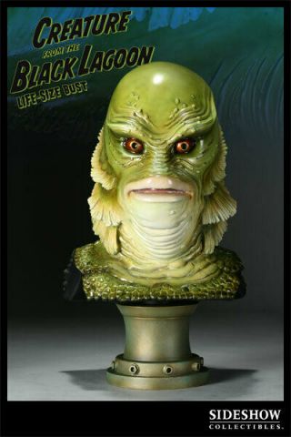 Creature From The Black Lagoon Life Sized Bust Statue Sideshow Low 1 Universal