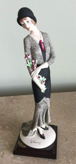 Guiseppe Armani Figurine - Lady With Flowers 0413c
