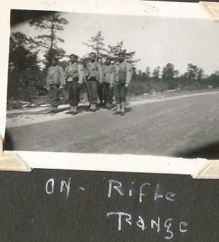 WW2 African - American Army Photo Album Single Page - 8 Photos - Ft.  Dix 2 3