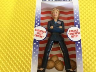2007 Hillary Clinton Nutcracker Stainless Steel Thighs Made In Usa