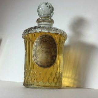 Guerlain « Apres L’ondee »vintage Perfume Bottle 125 Ml.  12,  5 Cm
