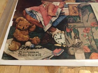 Signed Norman Rockwell “The Babysitter” The Saturday Evening Post Cover 11.  8.  47 2