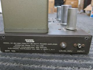 Vintage Eico HF - 60 Mono Tube Power Amp,  Acrosound TO - 330,  Restore 3