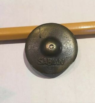 Vintage Sabian Cymbals Early 80’s Metal Pin.  Very Rare.  S/h