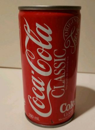 Coca Cola Classic Can From Canada 280ml Taste Calgary 1988