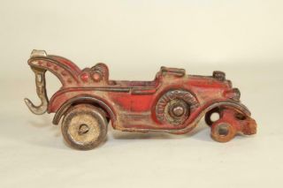 Hubley Cast Iron Service Car Tow Truck - For Restoration
