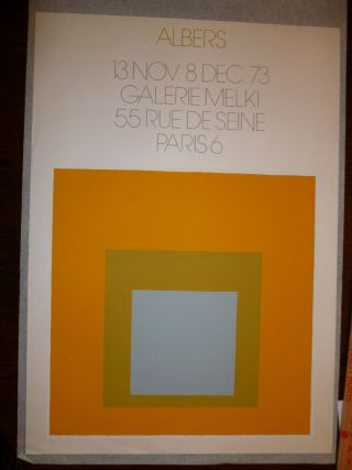 Gallery Poster - Josef Albers - Paris 1973