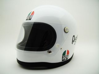 Vintage Agv Ago Italian Helmet Motorcycle Giacomo Agostini Café Racer Rider Tt