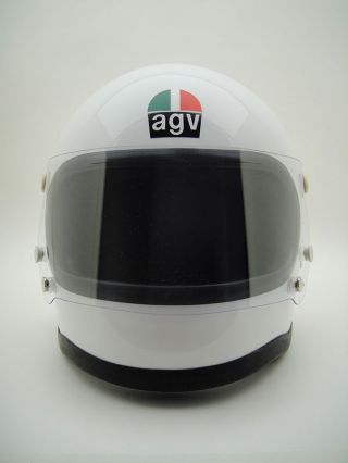 VINTAGE AGV AGO ITALIAN Helmet Motorcycle Giacomo Agostini Café Racer Rider TT 3