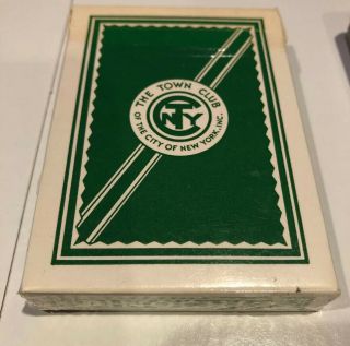 Vintage Pinochle Playing Cards The Town Club Of York Partial Tax Stamp