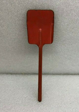 Vintage Ohio Art Orange Red Sand Shovel Toy Beach Item Toy Shovel 10 " Tin Metal