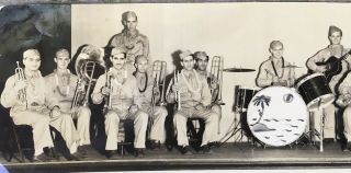 1944 WW2 US Army Soldier BIG BAND MUSICIANS PHOTO photograph 2