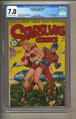 Starling Comics 53 (cgc 7.  0) Ow/w Pages; Schomburg Cover; Last Issue (c 26736)