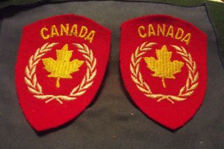 Post Ww Ii Korean War Era Canadian United Nations Service Patchs/badges