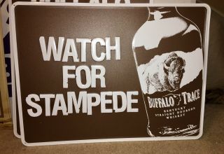 Rare Buffalo Trace Kentucky Bourbon Bar Pub Tin Wall Sign 18 X 24 Distressed