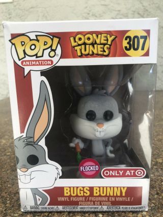 Funko Pop Animation Looney Tune Target Exclusive Flocked Bugs Bunny Vinyl Figure