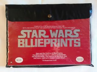 Vintage Star Wars 1977 Blueprint Set 15 Sheets With Pouch