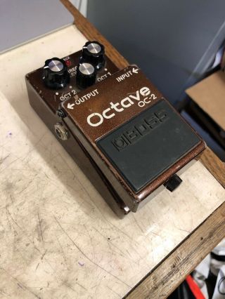 Vintage Boss Oc - 2 Octave Guitar Effects Pedal Made In Taiwan