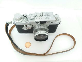 Vintage Leica DBP Ernst Leitz GMBH Wetzlar 35mm Film Camera No.  981316 3