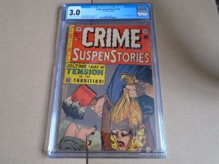 Crime Suspenstories 22 Decapitation Cover Ec Comics 1954 Cgc 3.  0