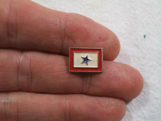 Ww2 Sterling Us Son In Service Home Front Sterling Pin - Blue Star Enamel - Ig