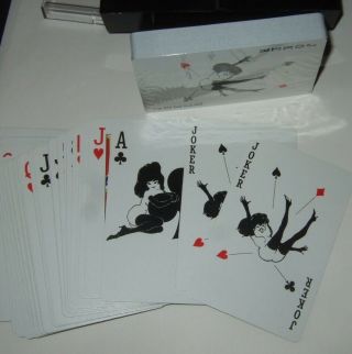 Playboy Playing Cards Vintage Playboy Cards Two Bridge Decks Black White Great 2