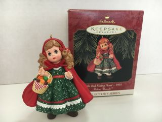 Hallmark Ornament Madame Alexander Little Red Riding Hood 1997 - 2nd In Series