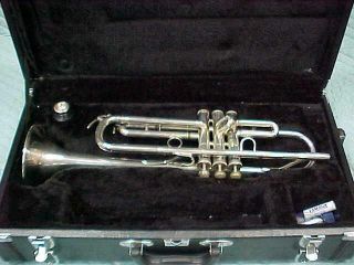 Vintage Silver Yamaha Ytr 734 Professional Bb Trumpet
