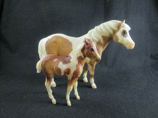 Breyer Horse Palomino Pinto Misty & Stormy Of Chincoteaque Pony Matte Pair