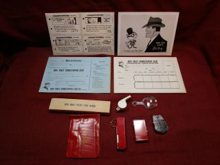 Vintage 1961 Dick Tracy Crimestopper Club Give Away Detective Kit In Origina Box