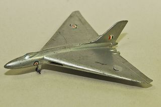 vintage DINKY TOYS Meccano die - cast airplane 749 AVRO VULCAN Delta Wing Bomber 2