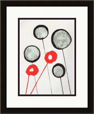 1956 Alexander Calder Color Lithograph " Bouquet Of Balloons " Framed