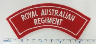 Post Ww2 Royal Australian Army Regiment Shoulder Flash Patch