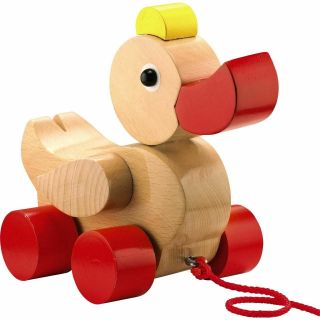 Haba Quack & Pull Classic Wooden Duck Pull Toy