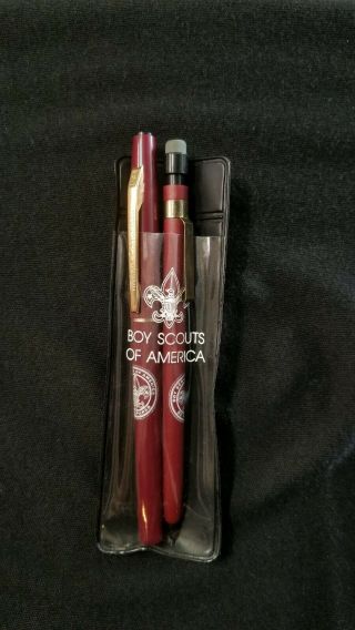 Vintage Berol Contempra Boy Scouts Of America Official Pen And Pencil Set