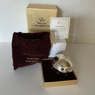 2006 Wallace Silversmiths Silverplate Annual Christmas Sleigh Bell Ornament
