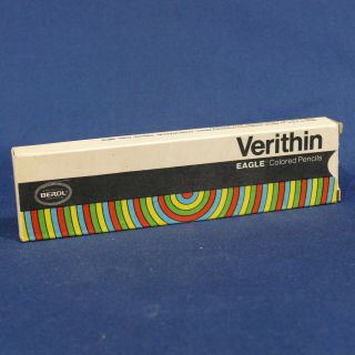 Box Of 12 Berol Verithin Eagle No.  761½ Non - Photo Blue Unsharpened Pencil Nos