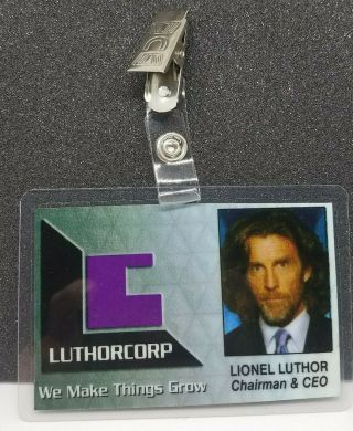 Superman Smallville Id Badge - Luthorcorp Lionel Luthor Cosplay