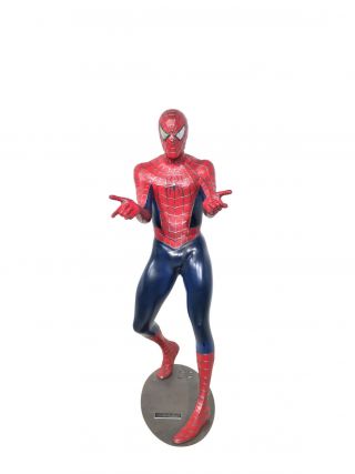 2002 Limited Edition Life - Size Spiderman Movie Statue Blockbuster Display